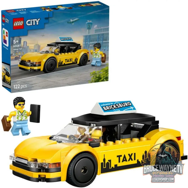 LEGO 60487 City Gelbes Taxi, jeu de construction - LEGO