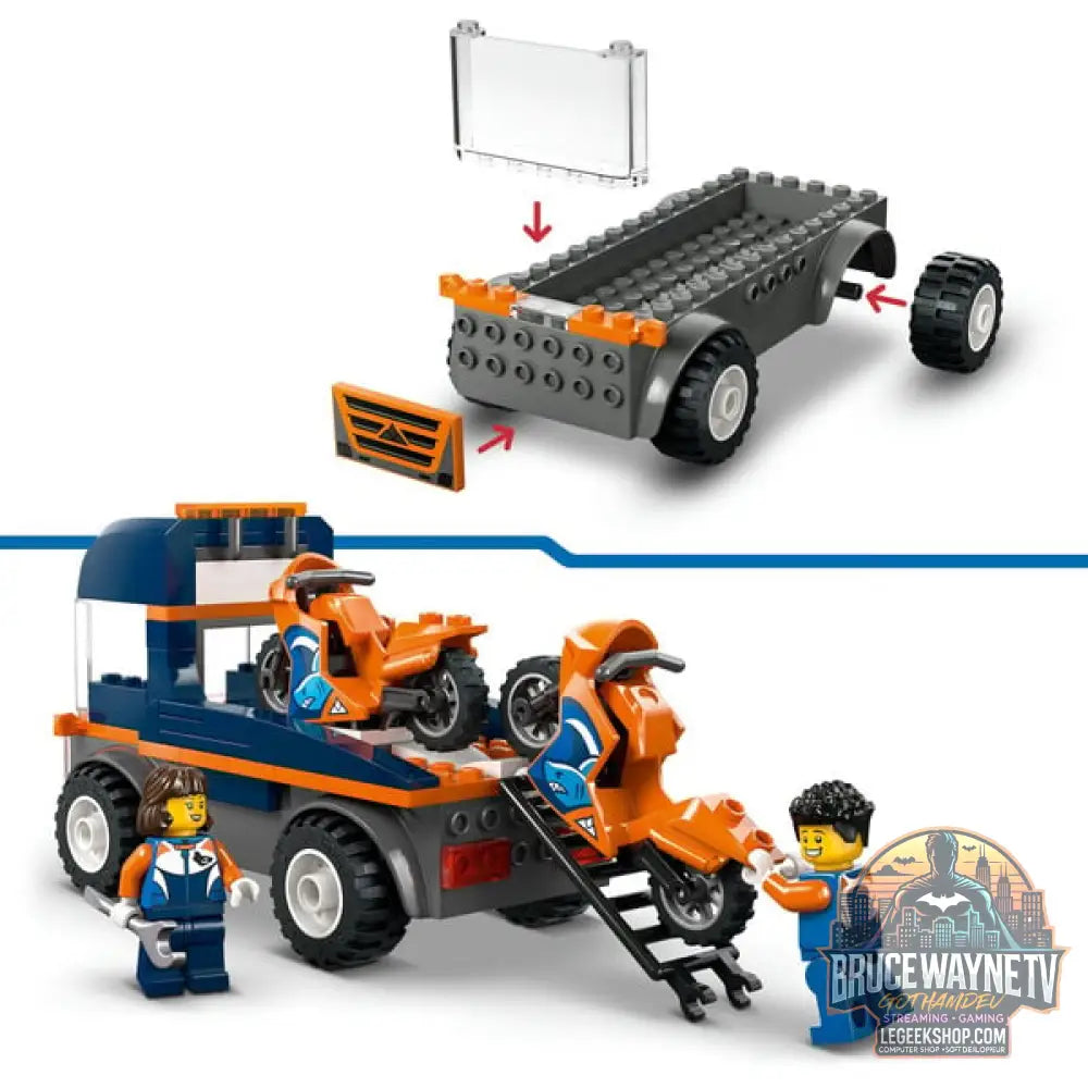 LEGO 60491 City Motorradtransporter, jeu de construction - LEGO - vue 4