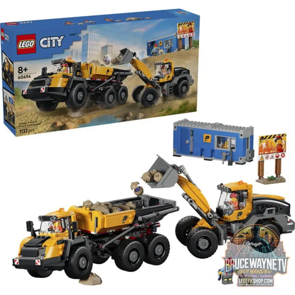 LEGO 60494 City Kipplaster et Schaufellader, jeu de construction - LEGO