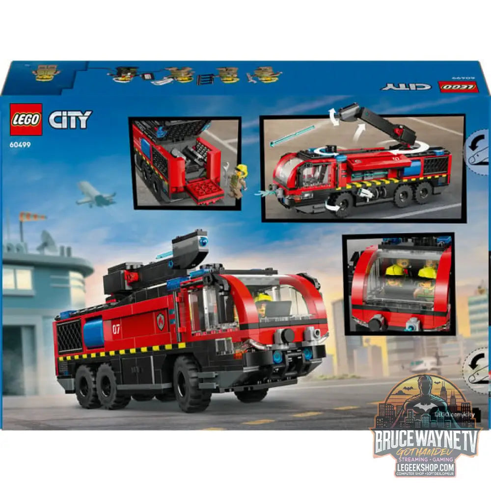 LEGO 60499 City Flughafenlöschfahrzeug, jeu de construction - LEGO - vue 7