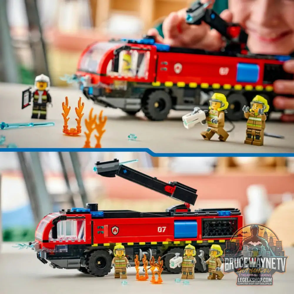 LEGO 60499 City Flughafenlöschfahrzeug, jeu de construction - LEGO - vue 6
