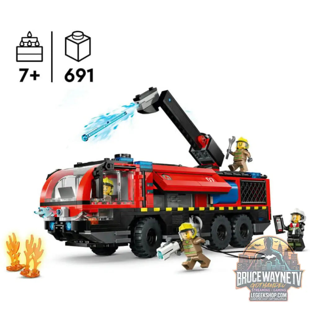 LEGO 60499 City Flughafenlöschfahrzeug, jeu de construction - LEGO - vue 3