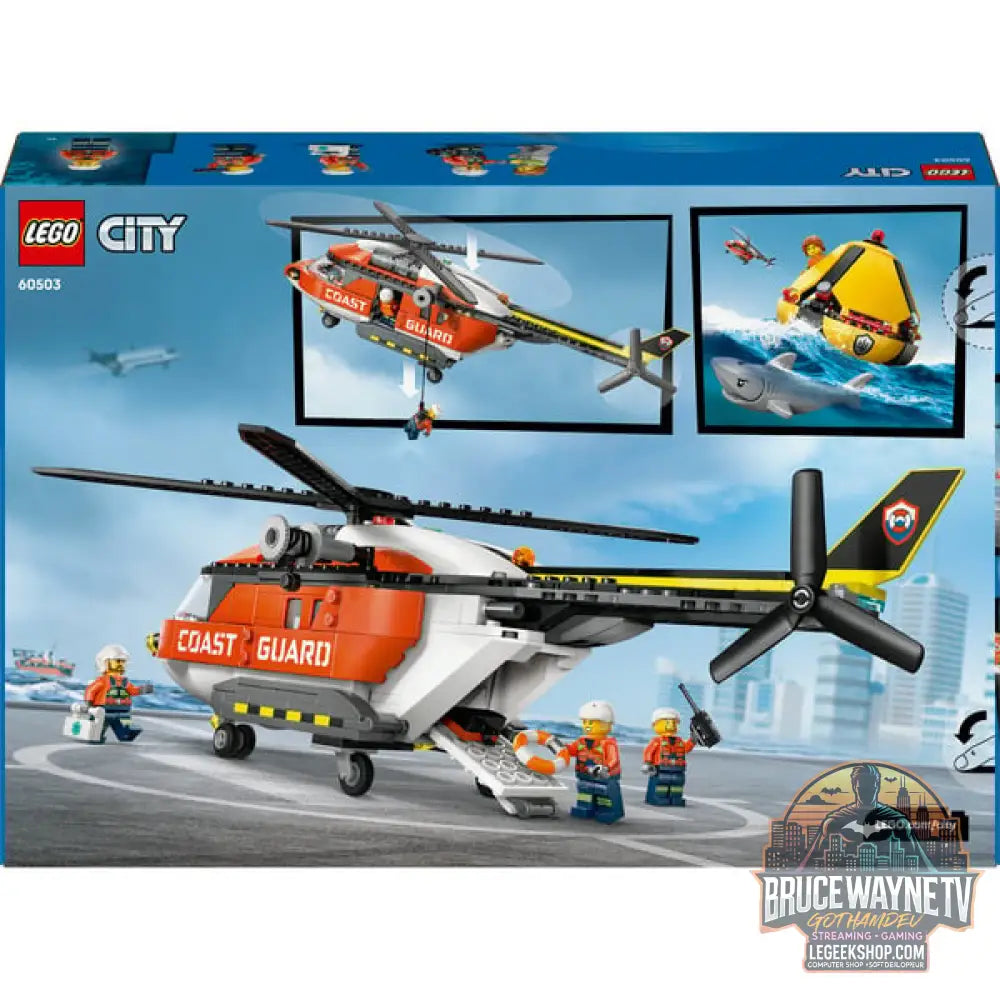 LEGO 60503 City Hubschrauber der Küstenwache, jeu de construction - LEGO - vue 7