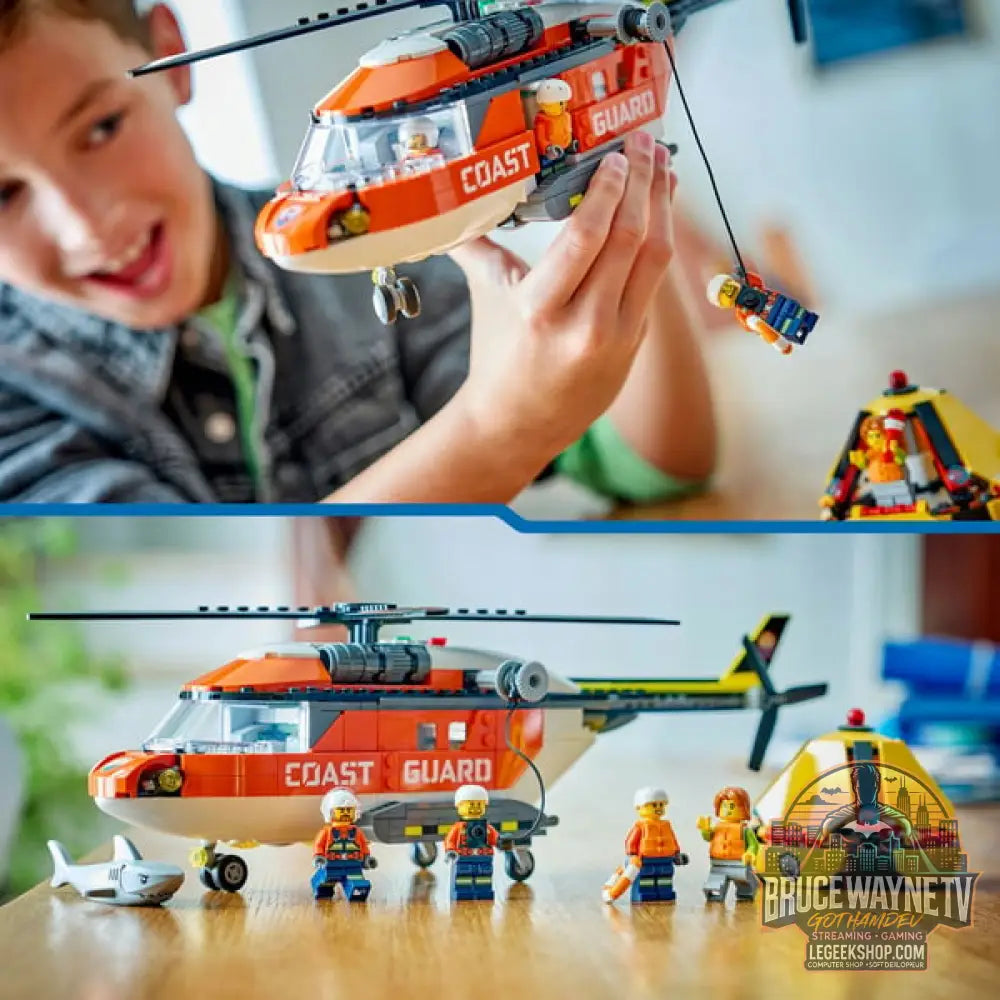 LEGO 60503 City Hubschrauber der Küstenwache, jeu de construction - LEGO - vue 6