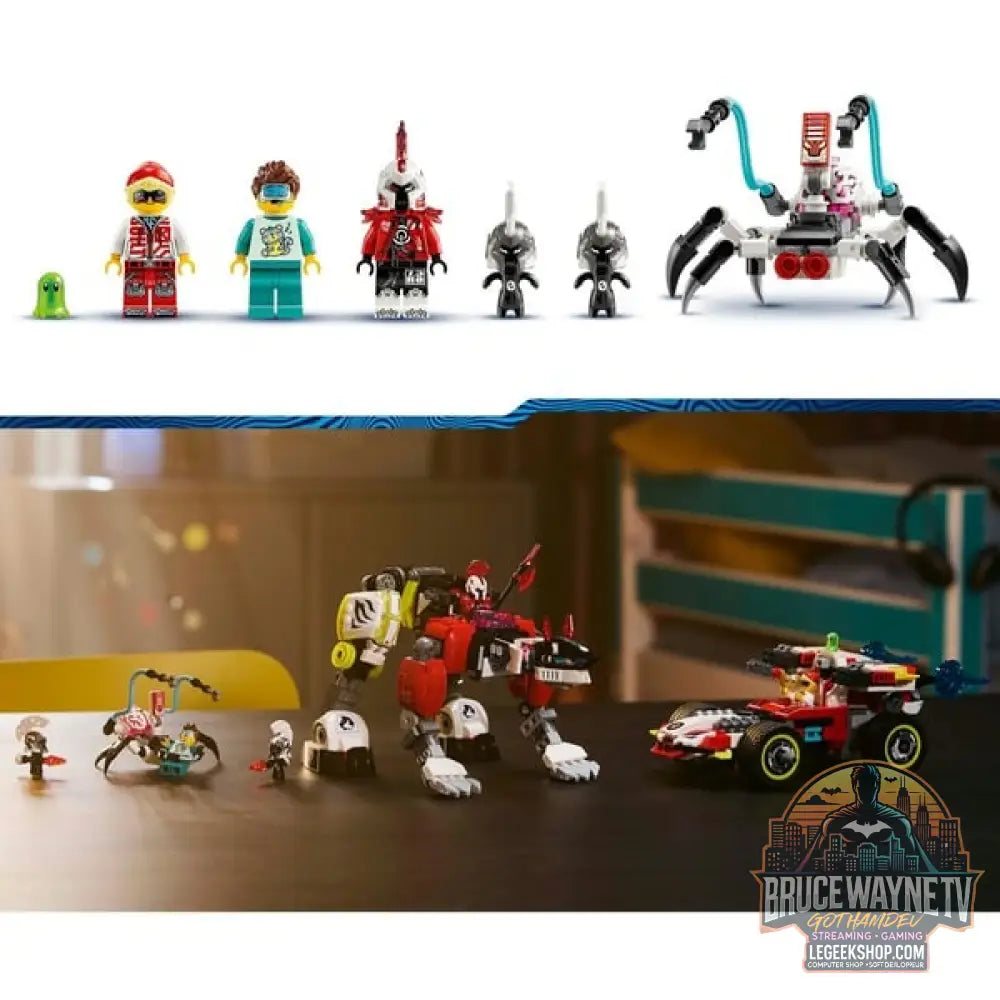 LEGO 71497 DREAMZzz Coopers Tiger-Mech et Zero's Hot Rod Auto, jeu de construction - LEGO - vue 5