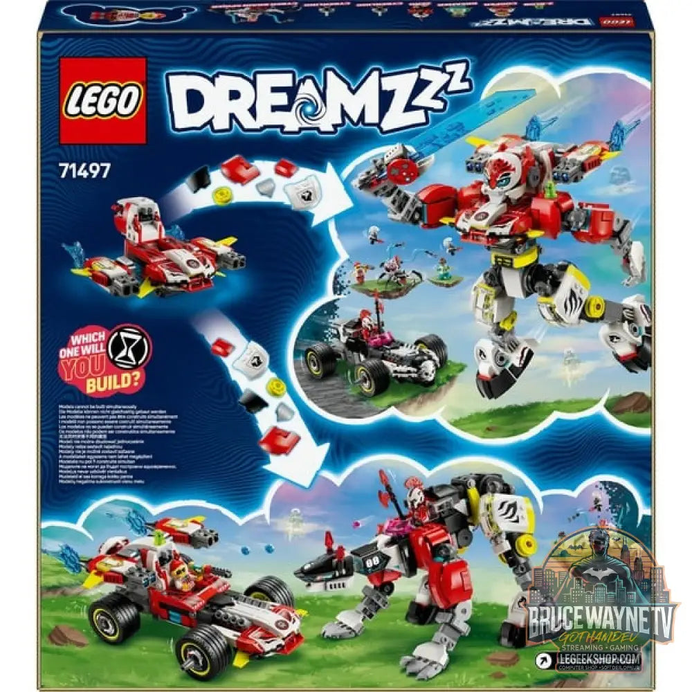 LEGO 71497 DREAMZzz Coopers Tiger-Mech et Zero's Hot Rod Auto, jeu de construction - LEGO - vue 7