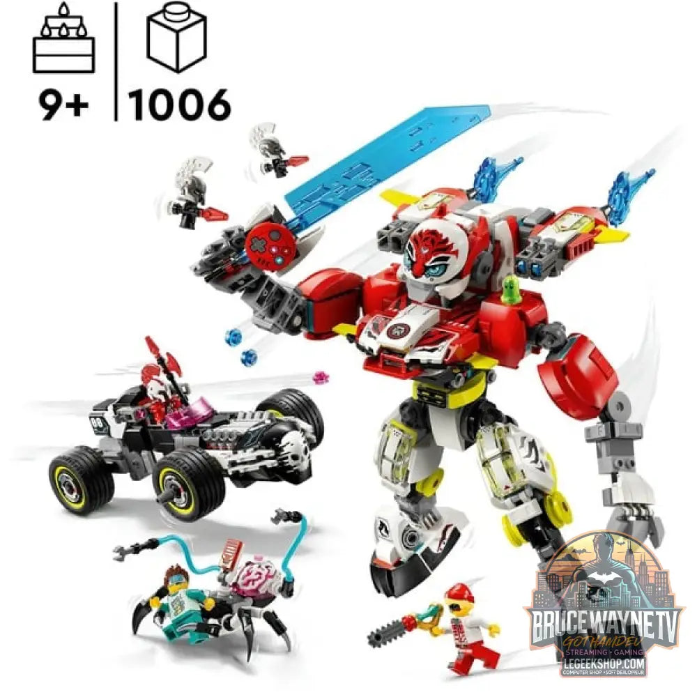 LEGO 71497 DREAMZzz Coopers Tiger-Mech et Zero's Hot Rod Auto, jeu de construction - LEGO - vue 3