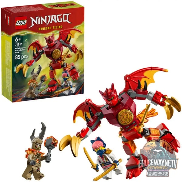 LEGO 71851 Ninjago Kais Drachen-Mech Battle Set, jeu de construction - LEGO