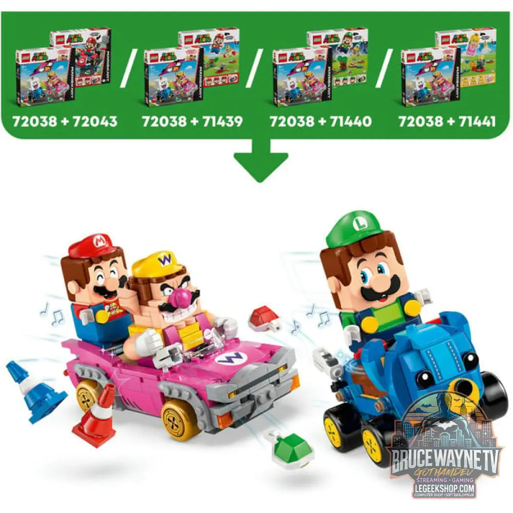 LEGO 72038 Super Mario - Mario Kart: Wario & König Buu Huu, jeu de construction - LEGO - vue 4