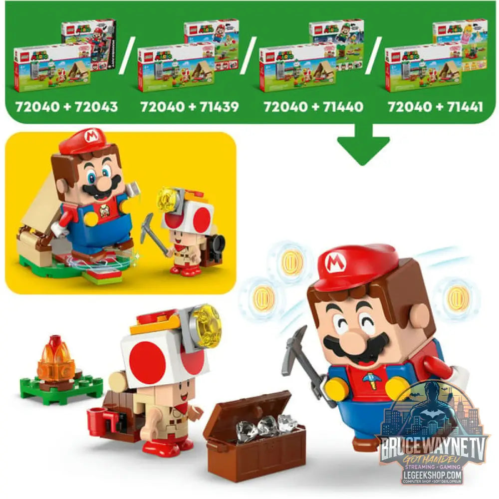 LEGO 72040 Super Mario Kapitän Toad-Camp, jeu de construction - LEGO - vue 4