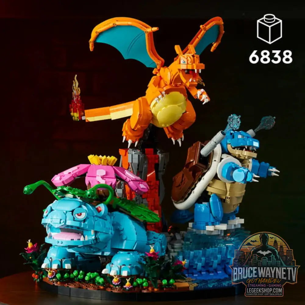 LEGO 72153 Pokémon Bisaflor, Glurak et Turtok, jeu de construction - LEGO - vue 2