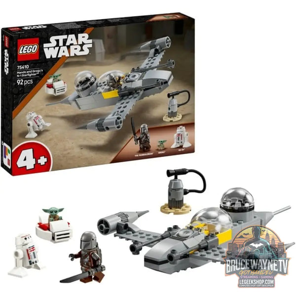 LEGO 75410 Star Wars Mandos et Grogus N-1 Starfighter, jeu de construction - LEGO