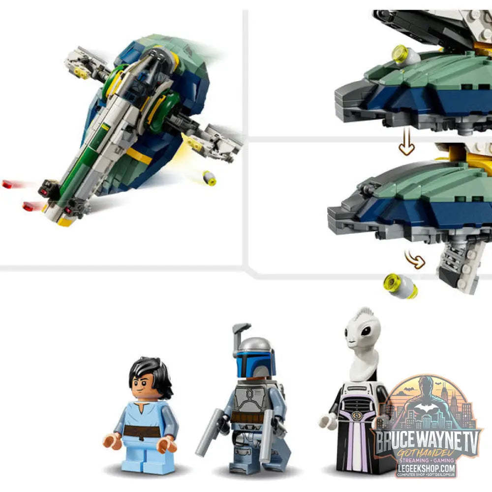 LEGO 75433 Star Wars Jango Fetts Sternenschiff, jeu de construction - LEGO - vue 5