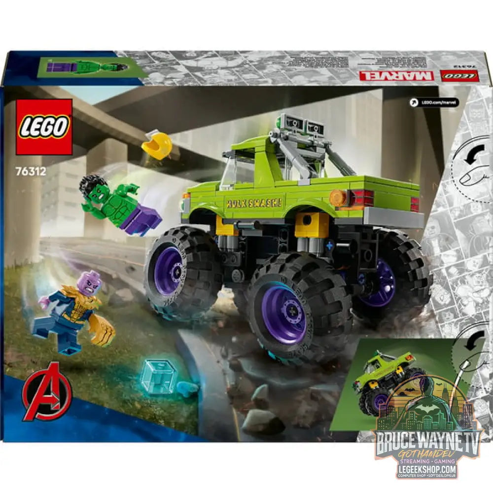 LEGO 76312 Marvel Super Heroes Marvel Hulk-Truck vs. Thanos, jeu de construction - LEGO - vue 7