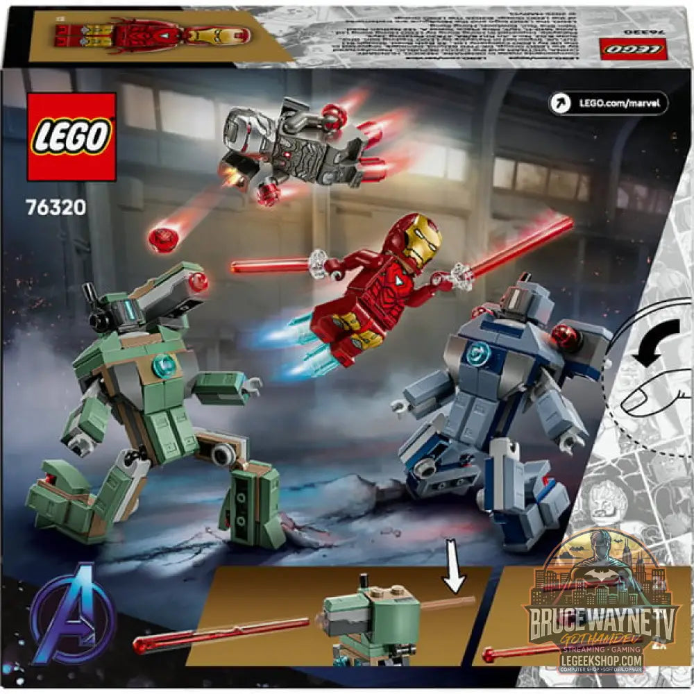 LEGO 76320 Marvel Super Heroes Iron Man & War Machine vs. Hammer-Drohnen, jeu de construction - LEGO - vue 7