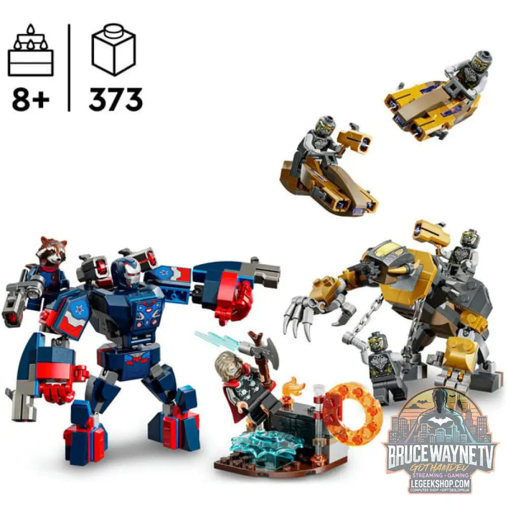 LEGO 76322 Marvel Super Heroes Avengers: Endgame Thor vs. Chitauri, jeu de construction - LEGO - vue 3