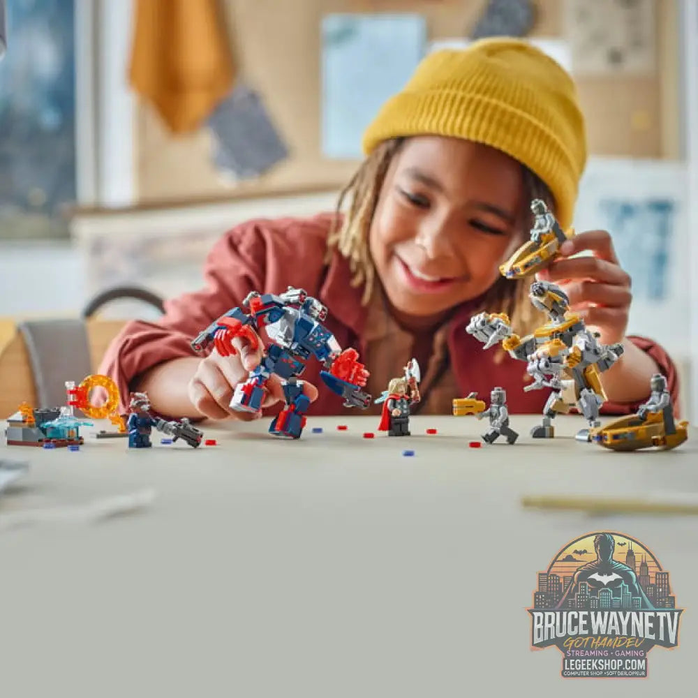 LEGO 76322 Marvel Super Heroes Avengers: Endgame Thor vs. Chitauri, jeu de construction - LEGO - vue 2