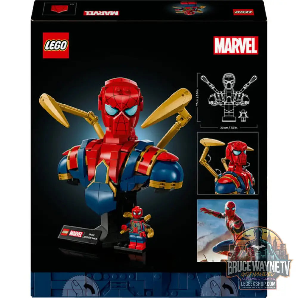 LEGO 76326 Marvel Super Heroes Iron Spider-Man Büste, jeu de construction - LEGO - vue 7