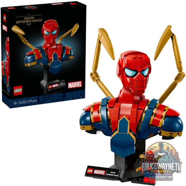 LEGO 76326 Marvel Super Heroes Iron Spider-Man Büste, jeu de construction - LEGO
