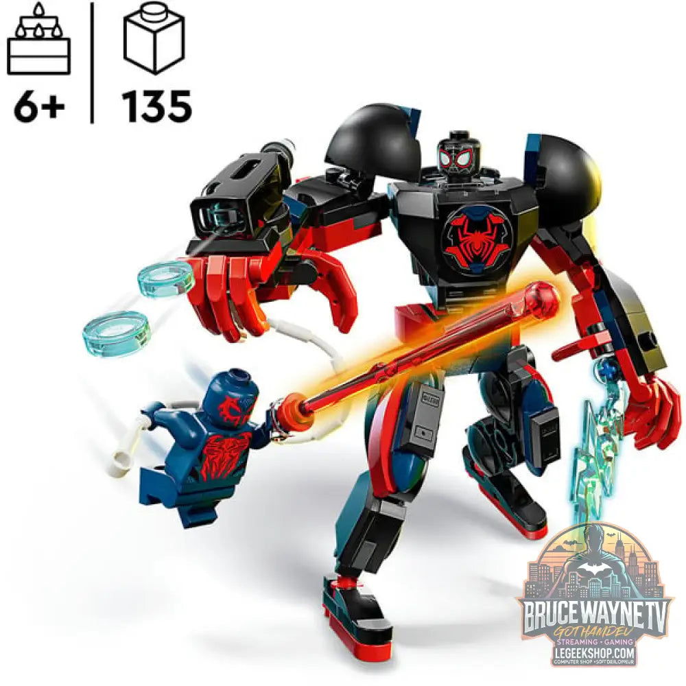 LEGO 76337 Marvel Super Heroes Miles Morales Mech vs. Spider-Man 2099, jeu de construction - LEGO - vue 3