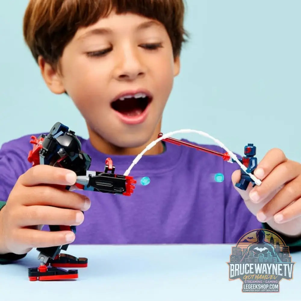 LEGO 76337 Marvel Super Heroes Miles Morales Mech vs. Spider-Man 2099, jeu de construction - LEGO - vue 2