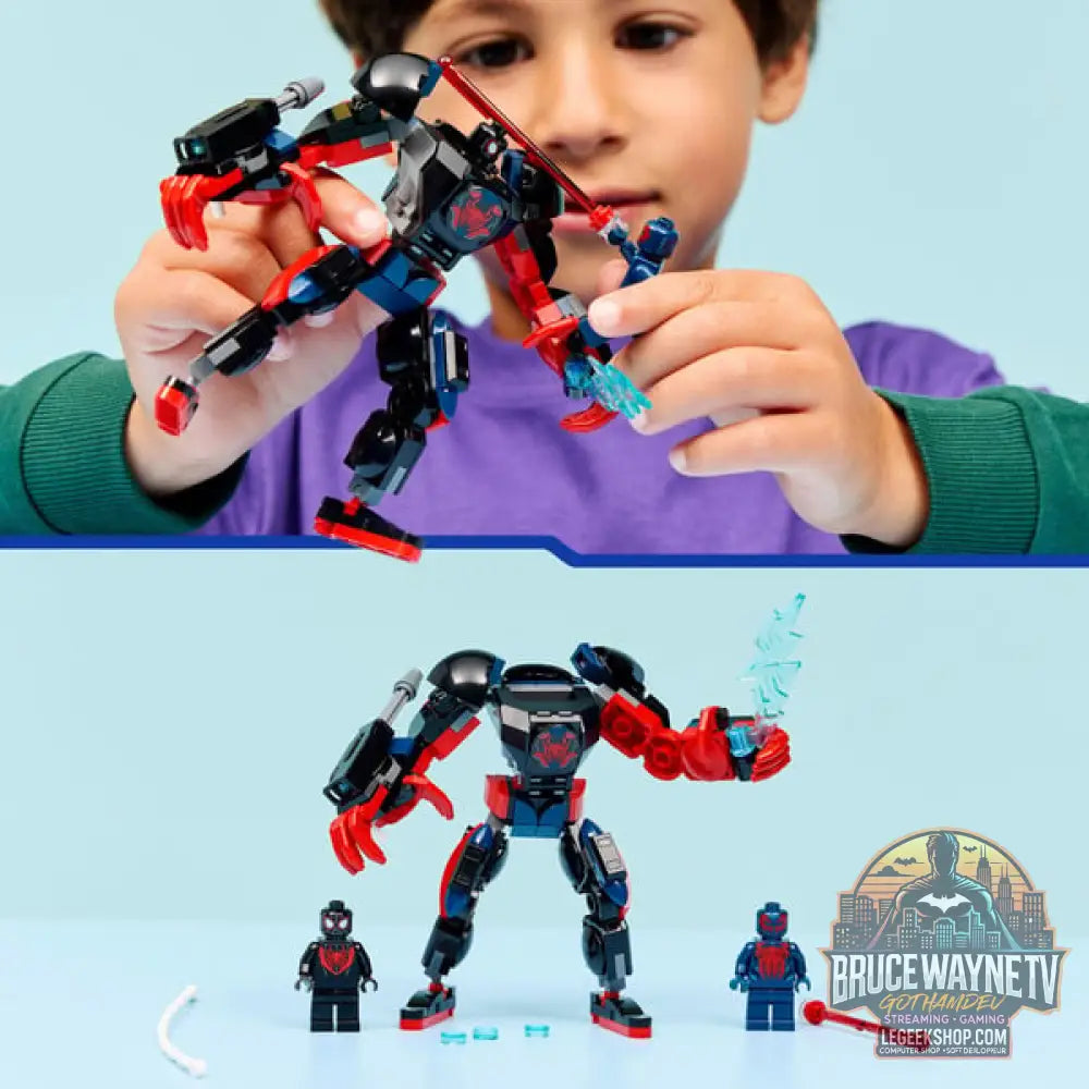 LEGO 76337 Marvel Super Heroes Miles Morales Mech vs. Spider-Man 2099, jeu de construction - LEGO - vue 6