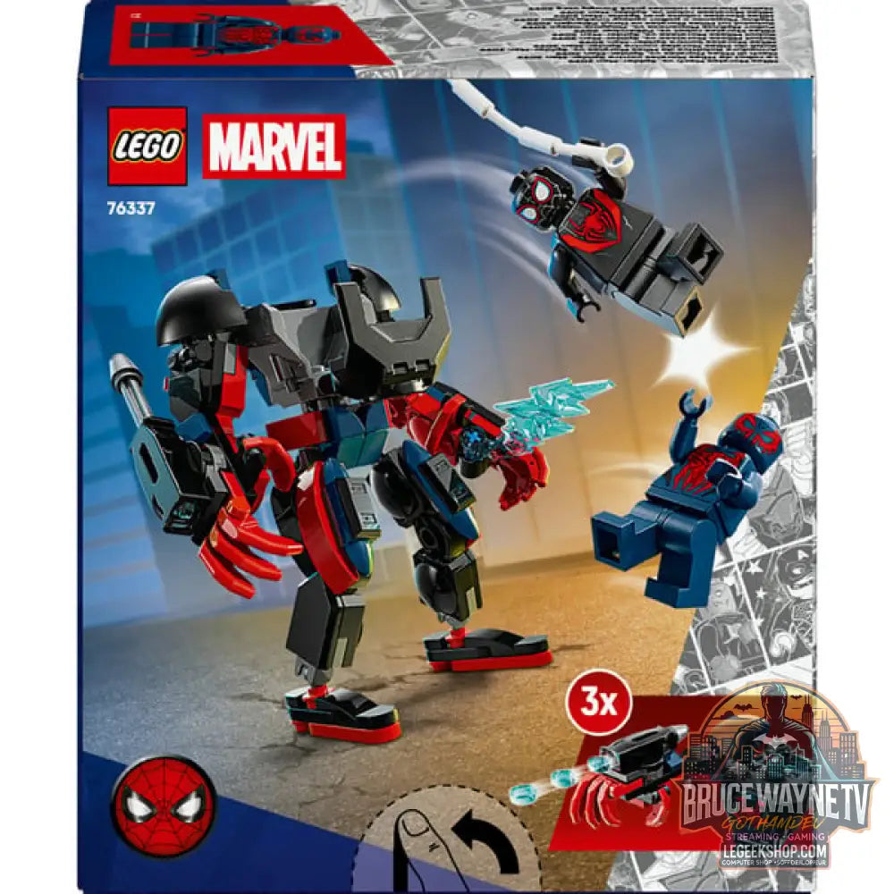 LEGO 76337 Marvel Super Heroes Miles Morales Mech vs. Spider-Man 2099, jeu de construction - LEGO - vue 7