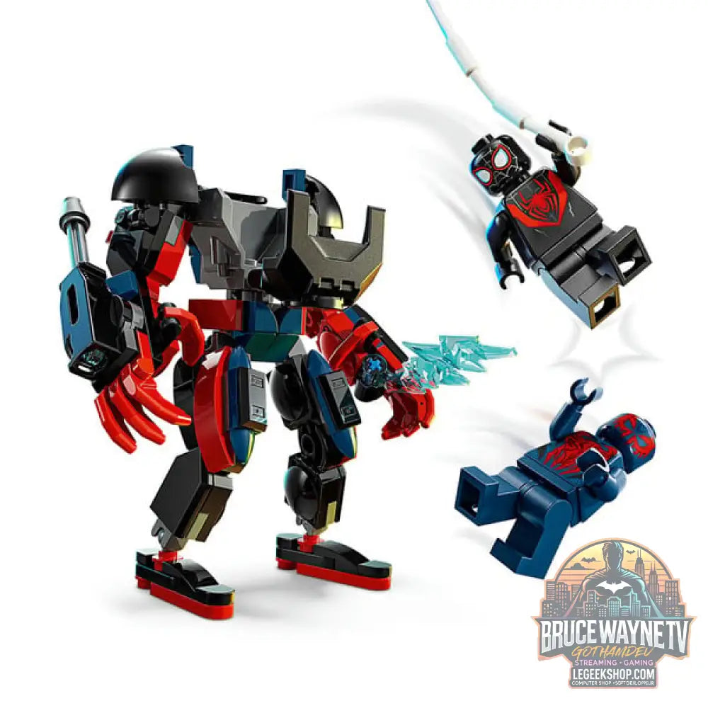 LEGO 76337 Marvel Super Heroes Miles Morales Mech vs. Spider-Man 2099, jeu de construction - LEGO - vue 4