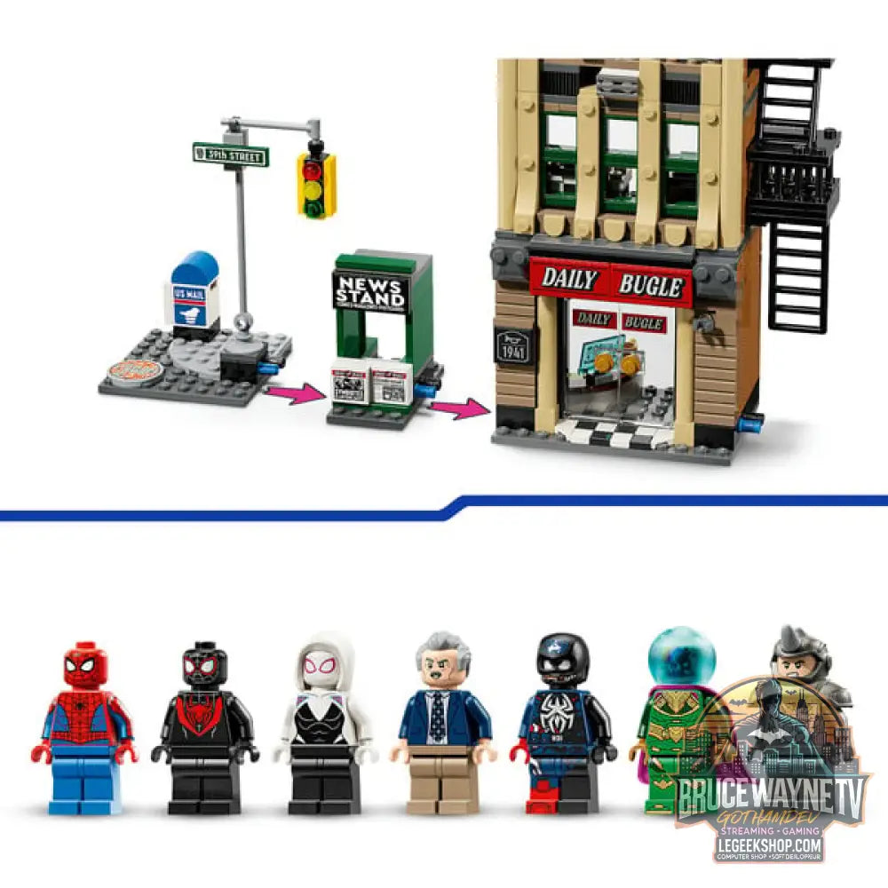 LEGO 76342 Marvel Super Heroes Spider-Man vs. Mysterio: Daily Bugle, jeu de construction - LEGO - vue 5