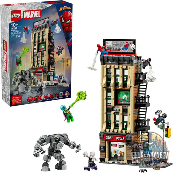 LEGO 76342 Marvel Super Heroes Spider-Man vs. Mysterio: Daily Bugle, jeu de construction - LEGO