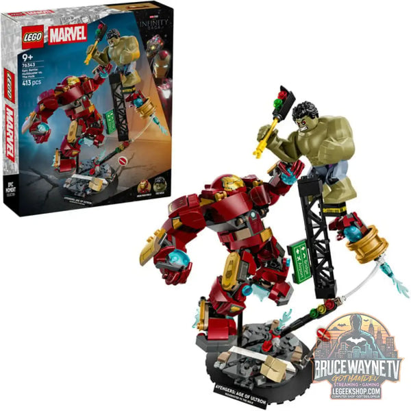 LEGO 76343 Marvel Super Heroes Duell der Giganten: Hulkbuster vs. Hulk, jeu de construction - LEGO