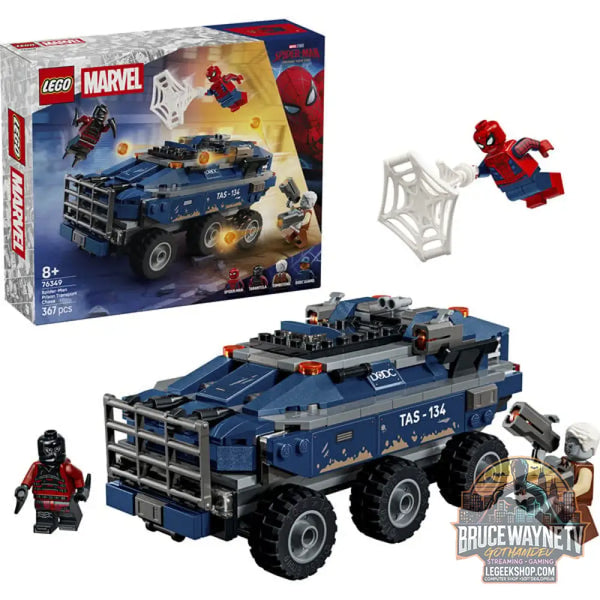 LEGO 76349 Marvel Super Heroes Spider-Man Jagt den Gefängnistransporter, jeu de construction - LEGO