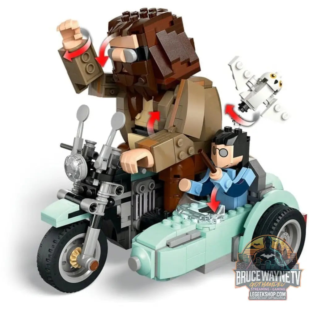 LEGO 76443 Harry Potter Hagrids et Harrys Motorradtour, jeu de construction - LEGO - vue 4