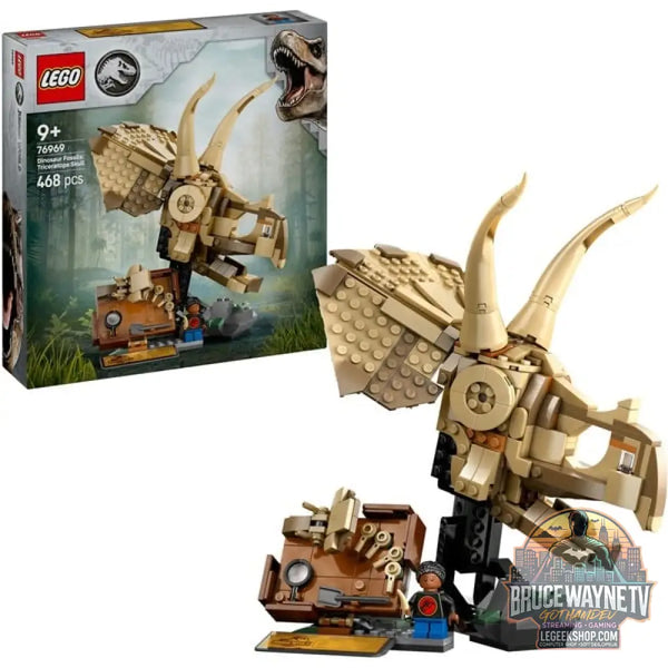 LEGO 76969 Jurassic World Dinosaurier-Fossilien: Triceratops-Schädel, jeu de construction - LEGO