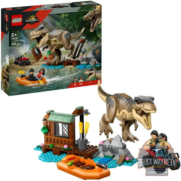LEGO 76975 Jurassic World Flucht vor dem T.Rex, jeu de construction - LEGO