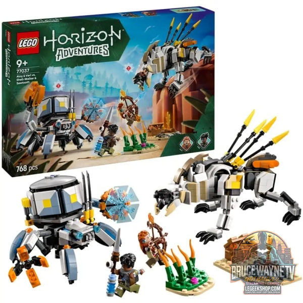 LEGO 77037 Horizon Adventures Aloy et Varl vs. Panzerwanderer et Sägezahn, jeu de construction - LEGO