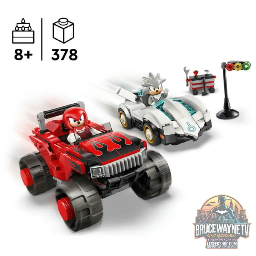 LEGO 77118 Sonic the Hedgehog Silvers Auto vs. Knuckles' Monstertruck, jeu de construction - LEGO - vue 3