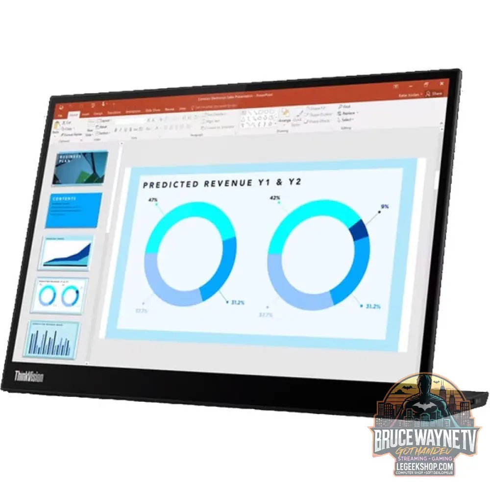 Lenovo ThinkVision M14d 14" 2240 × 1400 px IPS 60 Hz - Lenovo - vue 3