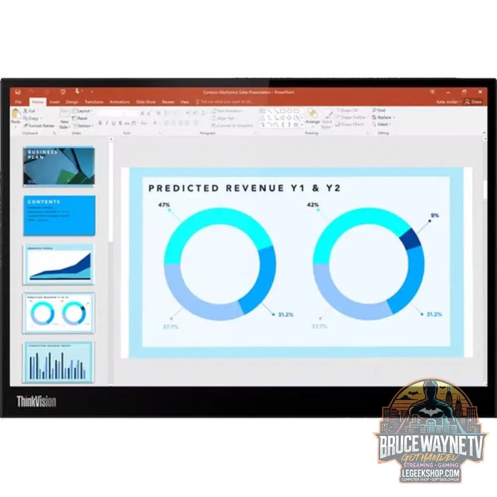 Lenovo ThinkVision M14d 14" 2240 × 1400 px IPS 60 Hz - Lenovo - vue 2