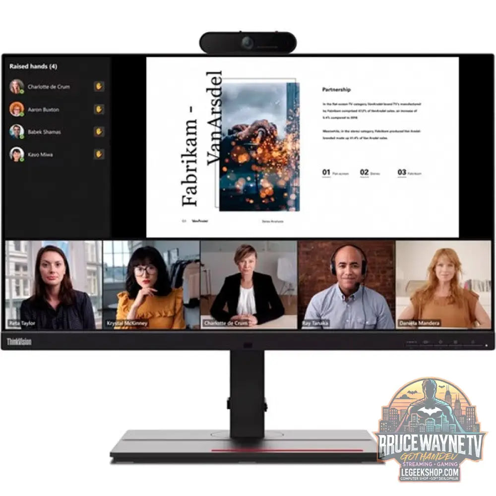 Lenovo ThinkVision P27u-20 27" 3840 × 2160 px IPS 60 Hz - Lenovo - vue 3