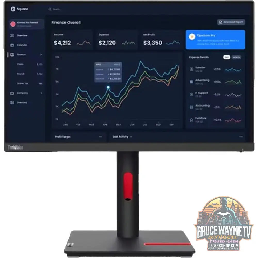 Lenovo ThinkVision T22i-30 21,5" Full HD IPS 60 Hz - Lenovo - vue 2