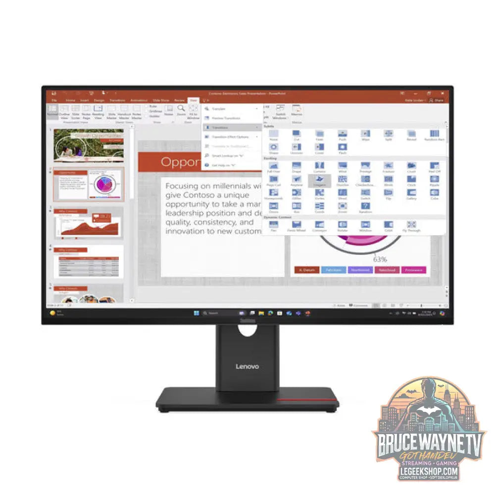 Lenovo ThinkVision T27-40 27" Full HD IPS 120 Hz - Lenovo - vue 2