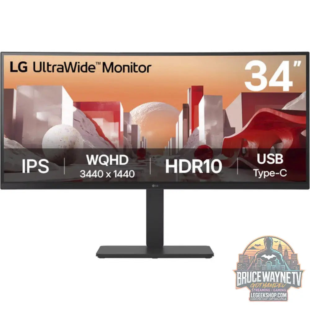 LG 34BA75QE-B.AEU 34" QHD/WQHD IPS 60 Hz - LG - vue 2