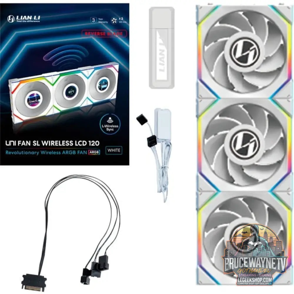 Lian Li UNI FAN SL120 LCD Wireless, Gehäuselüfter - Lian Li - vue 9