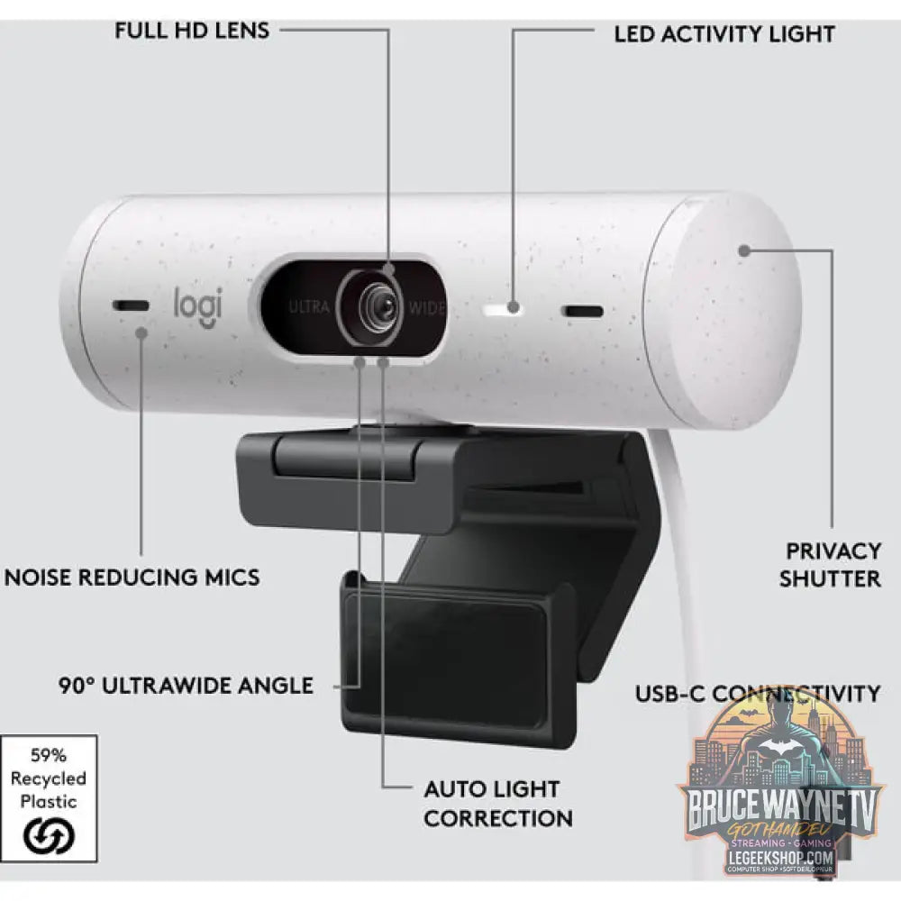 Logitech Brio 500, webcam - Logitech - vue 17