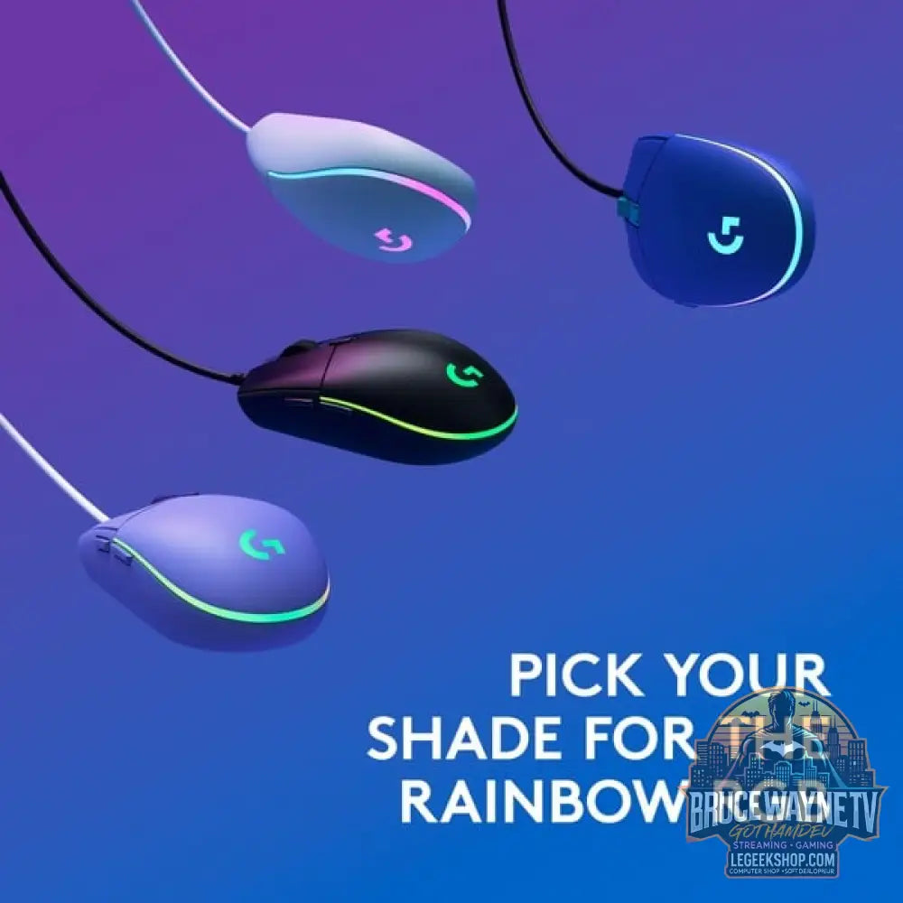 Logitech G203 LIGHTSYNC, souris gaming - vue 7
