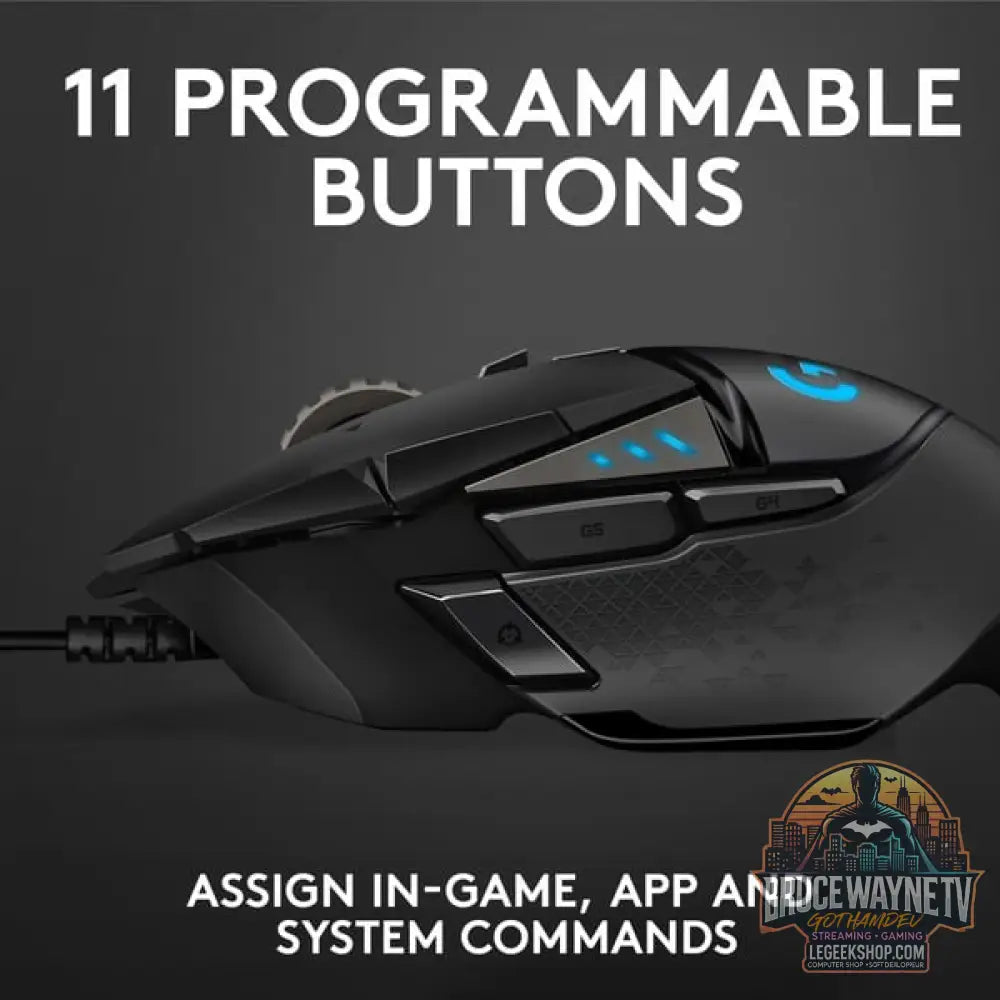 Logitech G502 HERO, souris gaming - vue 5