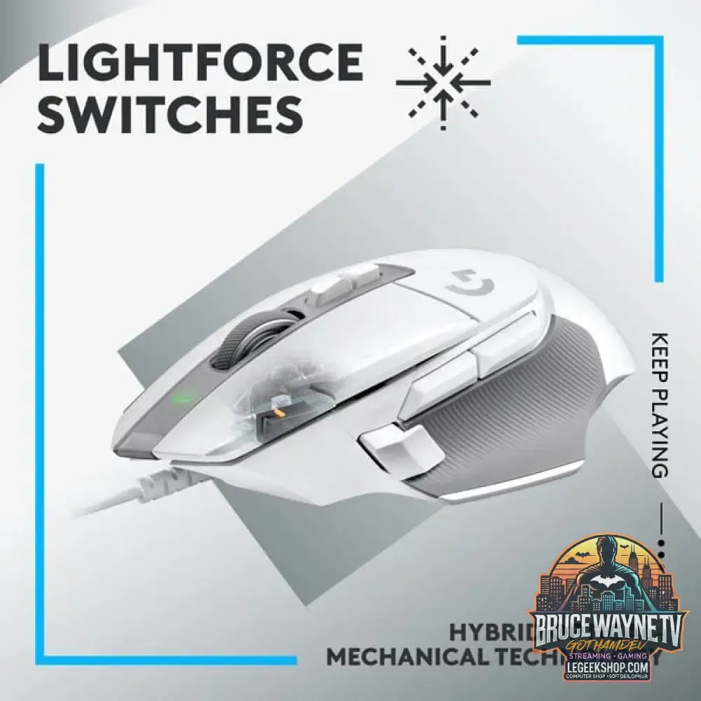 Logitech G502 X, souris gaming - vue 2