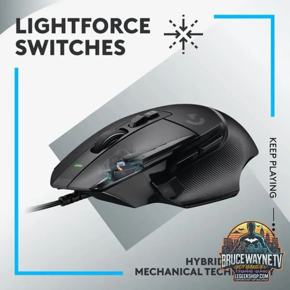 Logitech G502 X, souris gaming - vue 2