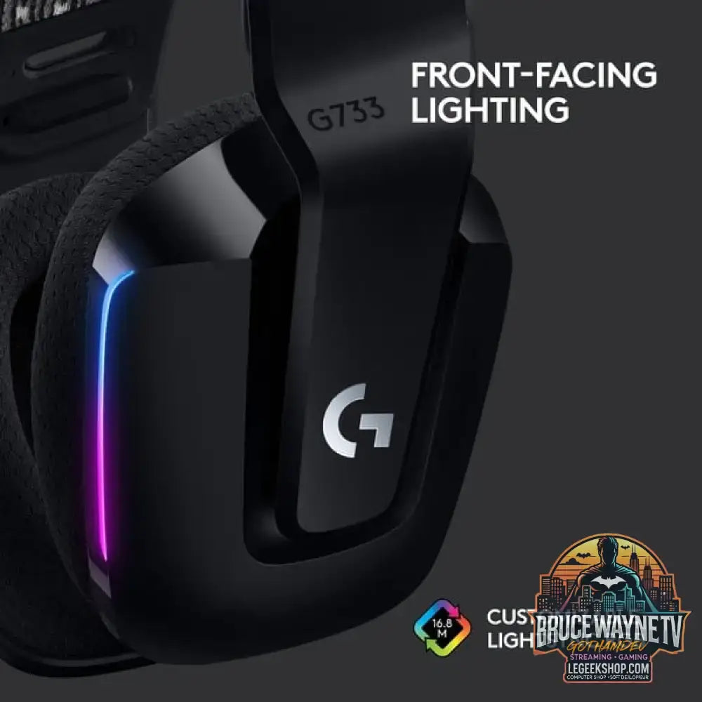 Logitech G733 LIGHTSPEED, casque gaming - vue 4